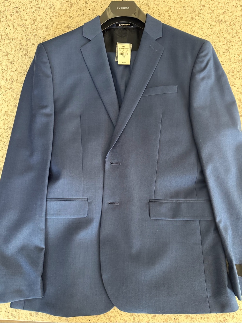 Express Navy Two-Button Men's Suit Jacket & Pants